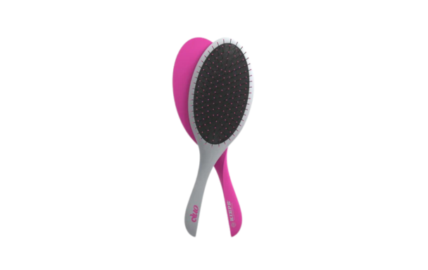 Brosse Mirroir KIEPE DUO Gris Souris-Rose