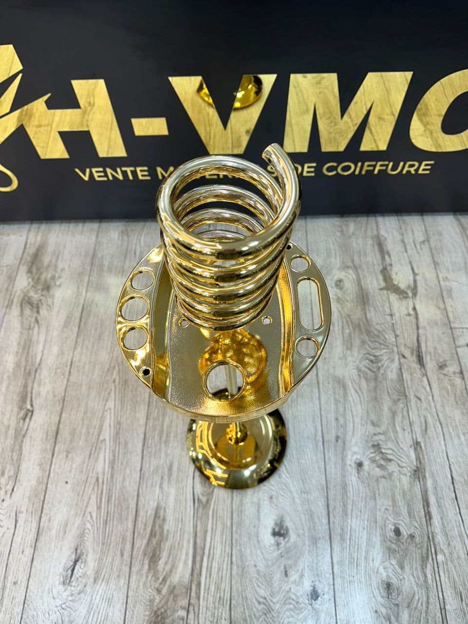 Porte Sechoir + Brosse Gold GM